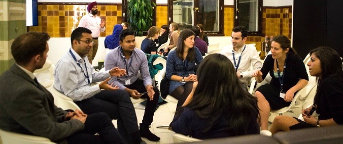 A group of RCGP members sitting in discussion