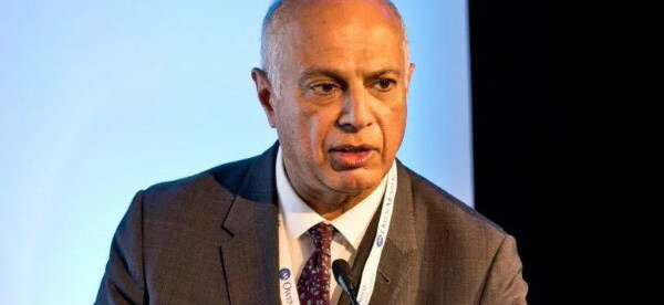 Kamlesh Khunti speaking during a presentation