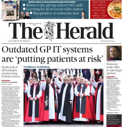 29-01-26-The-Herald-Scotland-s-GPs-say-clunky-IT-puts-patient-safety-at-risk