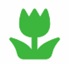 Green flower logo
