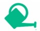 Green watering can icon